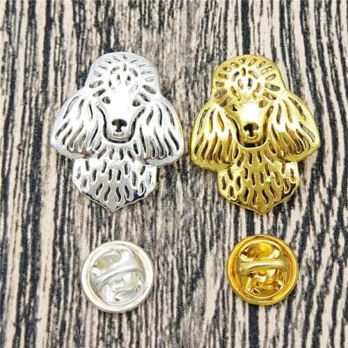 LPHZQH Cartoon Cute Poodle Dog Broches Pins Collar Pin Jewelery Clothing Accessories Mens Gift