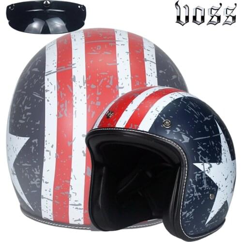 Motorcycle helmet jet Vintage helmet Open face retro 3/4 half helmet casco moto capacete motociclismo Free freight