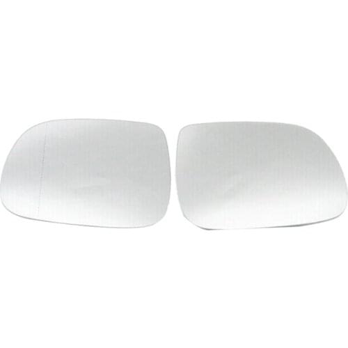 NEW-1 Pair L+R Side Wing Mirror Rearview Mirror Glass Heated for - Q5 2009-2017 Q7 2010-2015 8R0857535F 8R0857536F