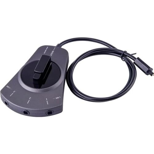 New Digital Optical Audio Switch 3-Way Cable Selector SPDIF Toslink Cable Hub for CD player GDeals