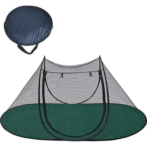 Portable Dog House Cage For Cat Dog Crate Cat Net Tent For Cats Outside Kennel Foldable Pet Puppy Anti-Bug Net Tents