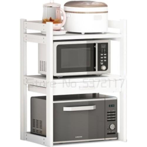 Microwave oven shelf, table top, rice cooker, table top, two-layer storage cabinet, household oven shelf with drawer