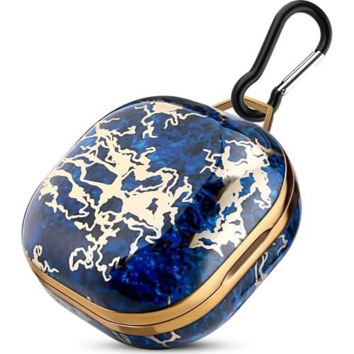 Luxury Electroplated Marble Earphone Case for Samsung Galaxy Buds Live Hard Bluetooth Headset Protector Cover