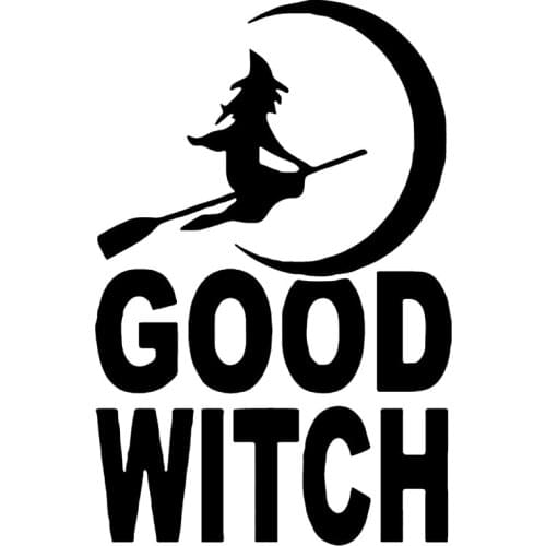 S51336# Various Sizes/Colors Car Stickers Vinyl Decal Good Witch Motorcycle Decorative Accessories Creative Waterproof