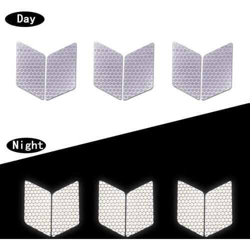 Reflective car Stickers Waterproof High Intensity Safety Warning Tape stickers for Rolle Skates bicycle motorcycle baby stroller