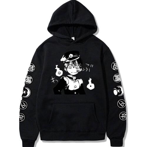 Anime Toilet Bound Hanako-kun Hoodies Loose Sweatshirt Harajuku Hoodie Mens Women