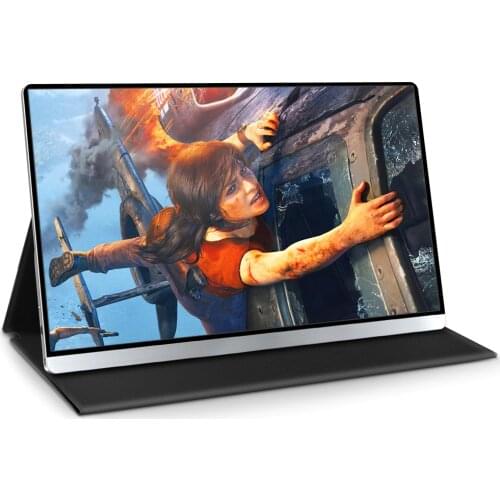 UPERFECT-4K IPS Ultra Slim Portable Monitor, 15.6 ’ WLED Screen with HDMI Type C for Computer, Laptop, PS4, Xbox, Smartphone
