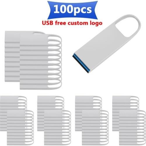 100pcs/lot free logo de Metal USB 3.0 memoria usb Waterproof usb flash drives 16GB 32GB 64GB 128GB High speed usb flash drives