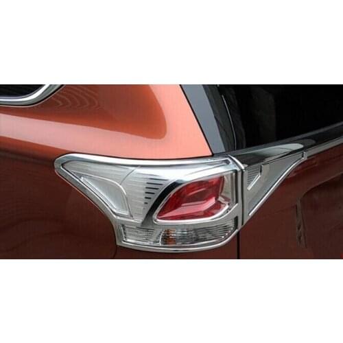High Quality ABS Chrome Rear headlight Lamp Cover Trim 4Pcs/Set 2013 2014 for Mitsubishi Outlander