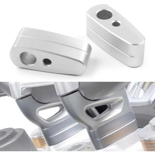 2Pcs Silver Motorcycle Handlebar Riser Bar Moves up 20mm for BMW R NINE T K1600B R9T K1600AG