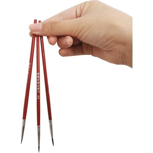 3 pcs set Hook line pen Painting brush Watercolor painting Student sketch drawing line hook pen Three models mixed