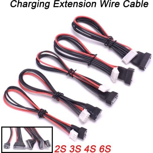 5pcs/lot JST-XH 20cm 22AWG 2S 3S 4S 5S 6S Lipo Balance Wire Extension Charged Cable Lead Cord for RC Battery charger Lipo