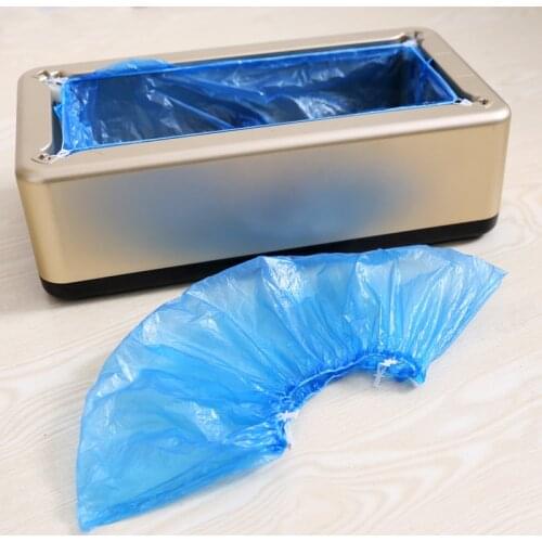 700-100PCS T Buckle PE Shoe Cover Machine Shoe Cover Disposable Convenient And Comfortable Model House High Quality Shoe Cover