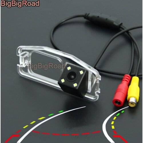 BigBigRoad Car Intelligent Dynamic Trajectory Tracks Rear View Camera For Honda Odyssey 2012 2013 2014 2015 2016 Night Vision