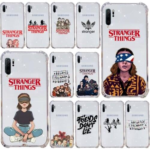 Stranger things Phone Case Transparent For Samsung Galaxy A71 A21s S8 S9 S10 plus note 20 ultra
