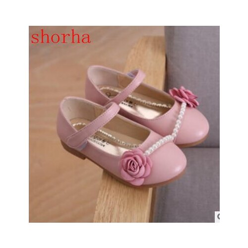 Hot sale girls princess shoes Summer breathable sandals Flat with girls pearl mid shoes kids leather sandal Children shoes