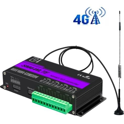 SMS GSM 4G LTE APP Remote Controller 4 Channel Relay ON/OFF Switch For Gate Opener Motor Control