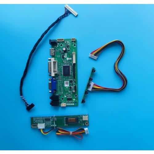 For QD15TL02 Rev.06 30pin LVDS LCD DVI 1280X800 15.4" Screen panel VGA HDMI-compatible Controller board Monitor Kit 1 Lamps