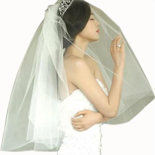 2019 Upscale Bridal 0.8 Meters Width 1.5 M Veil Wedding accessories
