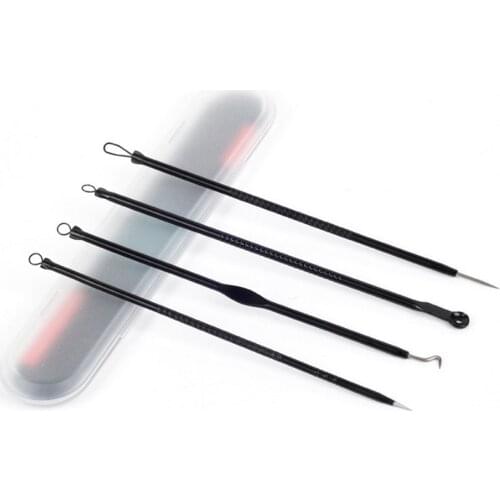 Hot Sale 4PCS Acne Needle Set Pore Spot Cleaner Blackhead Blemish Pimples Removers Blackhead Face Skin Care Tools