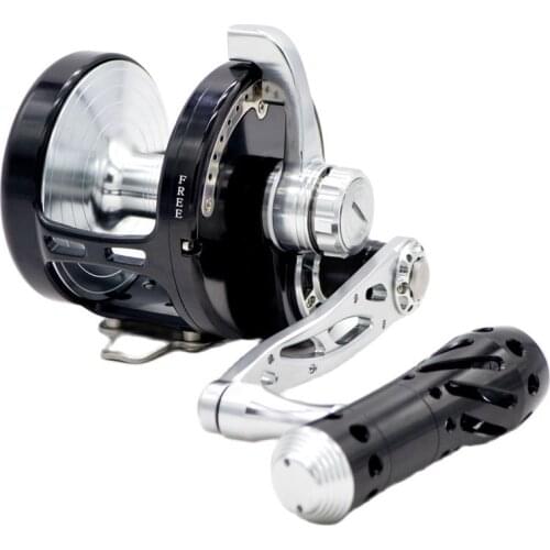 CAMEKOON Trolling Drum Fishing Reel High Speed 5.3:1 Slow Jigging Reel 9+2BBs Saltwater Fishing Max Drag 40kg Deep Sea Reel