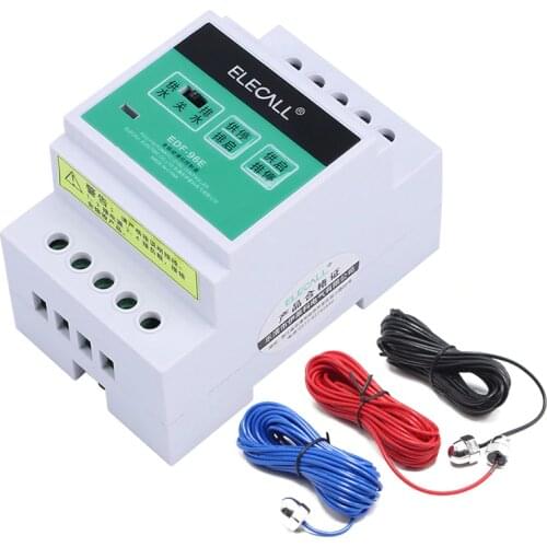 Free Shipping DF96E Auto Water Liquid Level Controller AC220V 5A Din Rail Mount Float Switch with 3 probes
