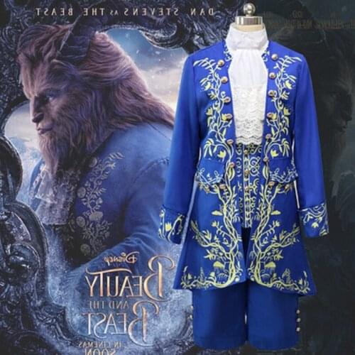 Movie Beauty and The Beast cosplay costume Halloween costumes for adult Prince outfit cosplay Beauty and the Beast costume
