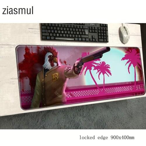 Hotline miami mouse pad 900x400x2mm mats best Computer mouse mat gaming accessories Christmas mousepad keyboard games pc gamer
