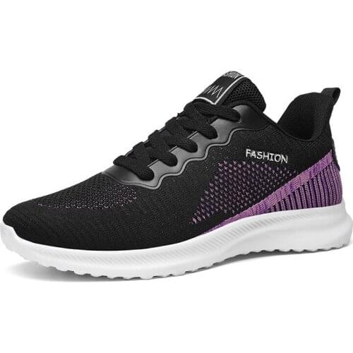 Women Shoes Flats Summer Autumn Fashion Outdoor Mesh Breathable Casual Lace Up Sneakers Platform Lightweight Plus Size 35-42