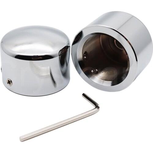 Motorcycle Front Axle Nut Cover Cap For Harley Touring Sportster Softail Breakout Dyna Street Bob Fat Bob V-Rod FLTR VRSC XG XL