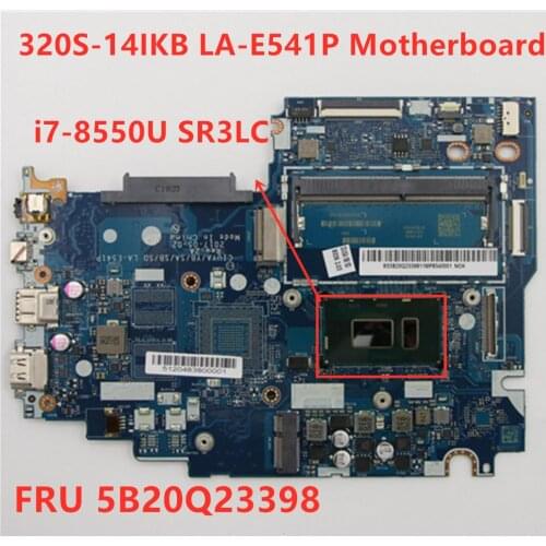 Lenovo Ideapad 320S-14IKB Motherboard LA-E541P i7-8550U SR3LC UMA DDR4 Laptop Motherboard FRU PN 5B20Q23398 100% Tested OK