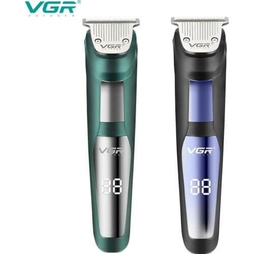 VGR 292 Electric Hair Clipper Professional Personal Care Barber Trimmer For Men Shaver LCD Rechargeable Metal Clippers VGR V292