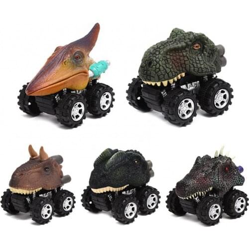 Cartoon Dinosaur Racing Car Pull Back Vehicle Children Kids Boys Model Toy Gift pop it fidget Anime Toys Kids Montessori Toys