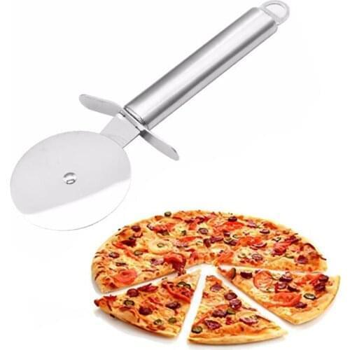 304 Stainless Steel Pizza Cutter Super Sharp Pizza Slicer-Rocker with Non-Slip Handle