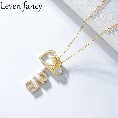 925 Sterling Silver Necklace Zircon Love Pendant Necklace For Women Heart Choker Necklace Fine Jewelry 925 Silver Wedding Gift