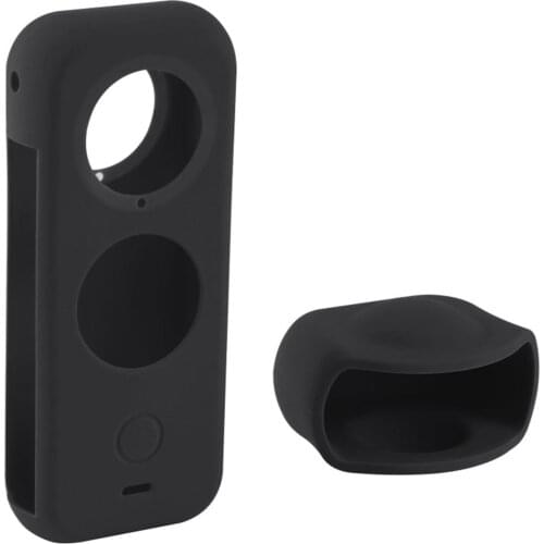 Photography Full Body Dustproof Silicone Protective Case with Lens Cover Photography for Insta360 ONE X2 Panoramic Camera