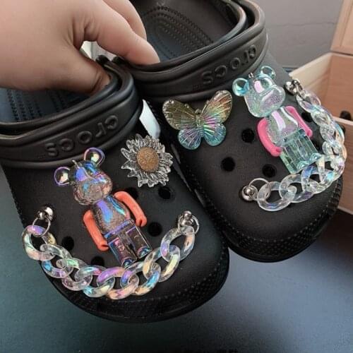 Lovely Croc Charms Luxury Charms for Crocs DIY Chain Bear Shoe Charms Vintage Shoe Decoration Three-dimensional Shoe Accessories