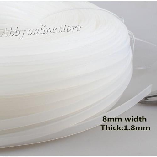 50 meter Clear Polyester / Plastic Boning Bra Bone Width0.8cm,Thick 0.18cm Dropshipping