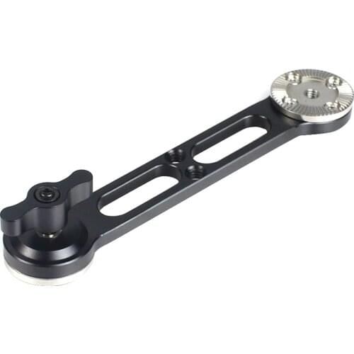 Versatile Extension Arm with Double End ARRI Rosette Mount M6 Thread Thumb for DSLR Camera Shoulder Mount Rig (Non-stretch)