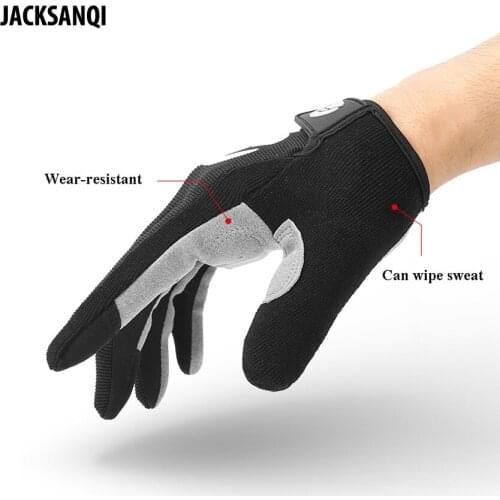 JACKSANQI Outdoor Cycling Unisex Touchscreen Full Finger Non-slip Sunscreen High Temperature Resistant Bike Warm Gloves RA473