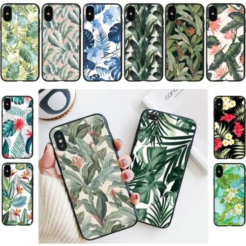YNDFCNB Palm tree Leaves Plant Flower Phone Case For iPhone 11 8 7 6 6S Plus X XS MAX 5 5S se 2020 11 12pro max iphone xr case
