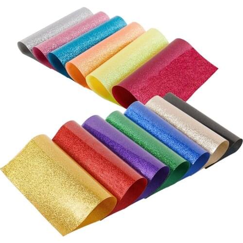 1 Roll Heat Transfer Glitter Vinyl Transfer Vinyl Iron On For Clothes Htv Shirt High Elastic Decor Film Easy To Cut 25x30.5cm