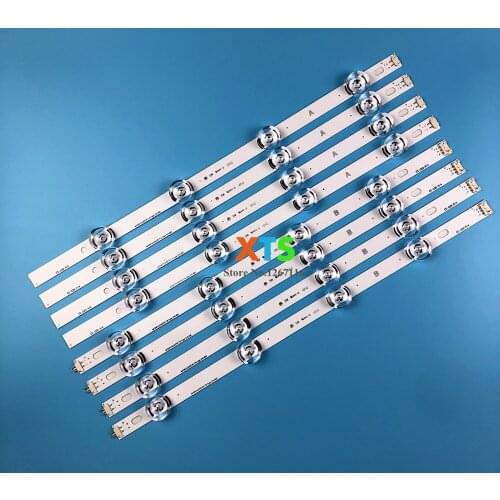 New 10set=80pcs LED strip For LG 40LF630V INNOTEK 40 DRT4.0 DRT 4.0 3.0 40 inch A B SVL400 6916L-0885A 0884A