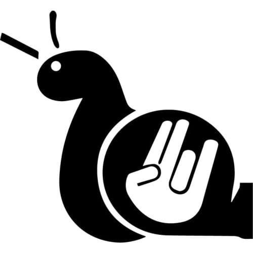 16.2X14.8CM Shocker Snail Cartoon Car Sticker Accessories Decoration Decals