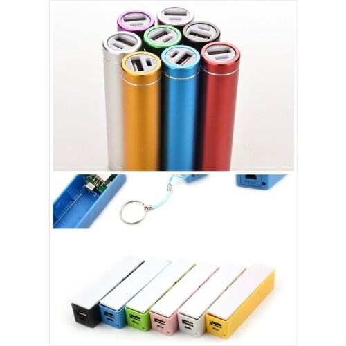 2styles Portable Power Bank 18650 External Backup Battery Charger With Key Chain USB Charging Mobile Phones for Cell Phone