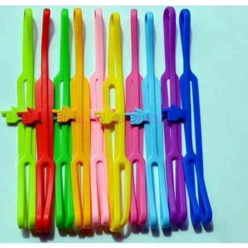 500pcs//lot Hot Sale New Cute Silicone Finger Pointing Bookmark Book Mark Office Supply Funny Gift