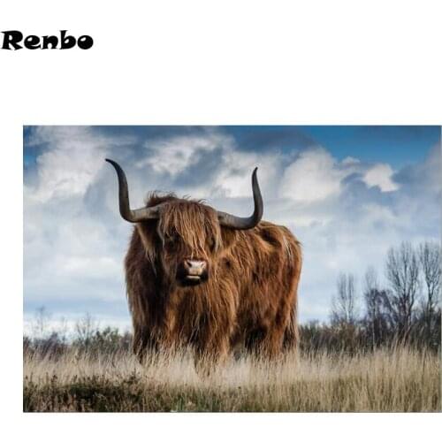 5d diy diamond mosaic "Highland cow"diamond embroidery sale diamond painting cross stitch 3d pictures full square Christmas gift