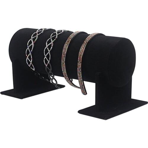 Velvet Jewelry Display Stand Headband Holder Jewelry Headbands Headpieces Decorative Chains Showcase Organizer Portable New