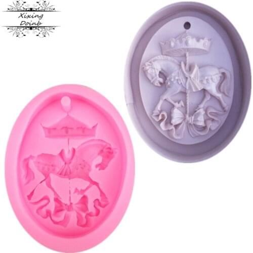 Carousel shape silicone soft candy mold cake decoration tool Candy Chocolate Mold drop glue decoration