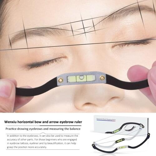 Line Ruler Microblading Measuring Tool Microblading Mapping String Eyebrow Ruler Level Positioning Measuring Marker Kit